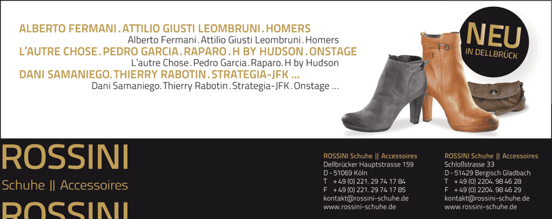 Corporate Design - Rossini Anzeige Dellbrueck